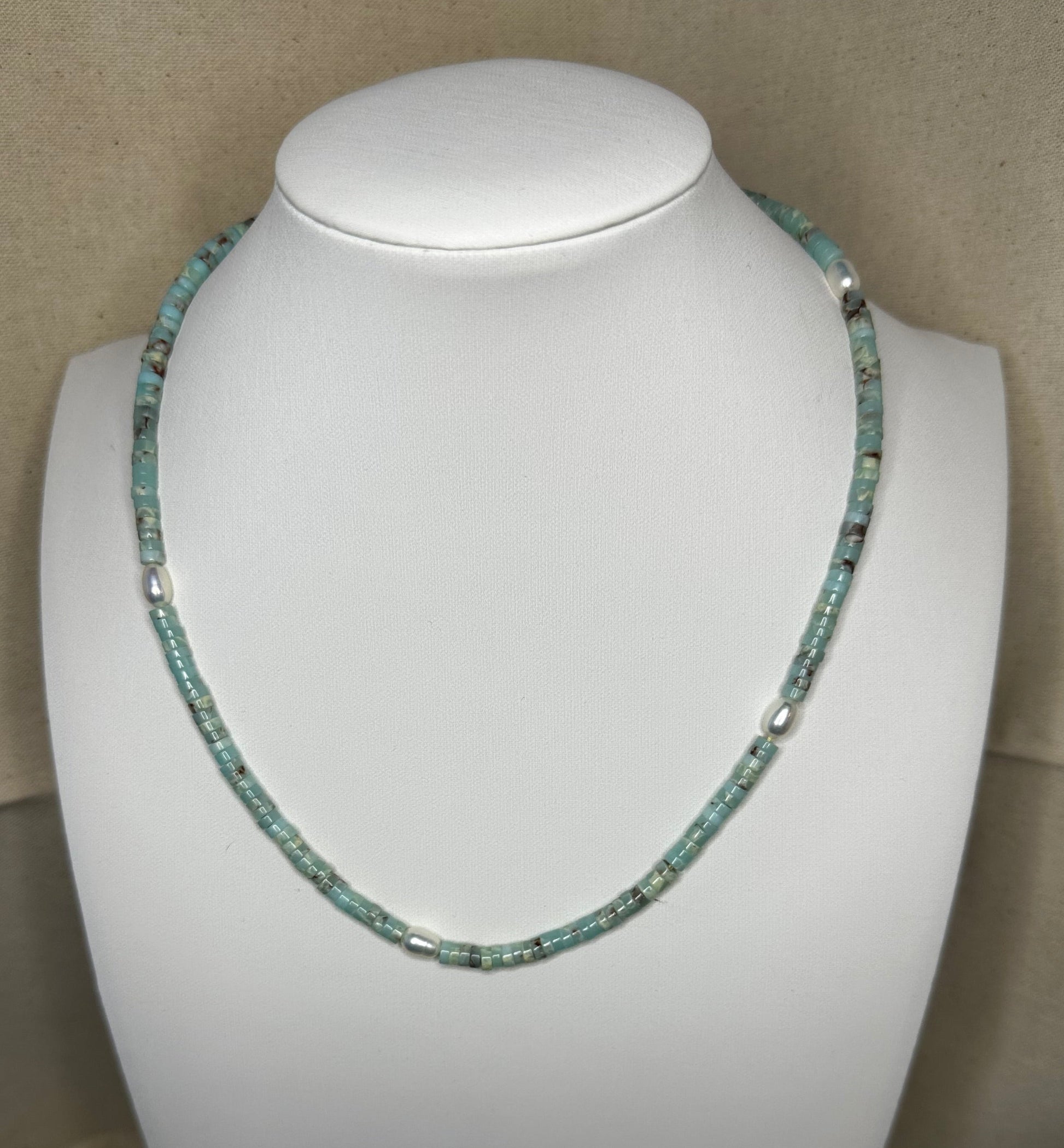 Pearl and Amazonite