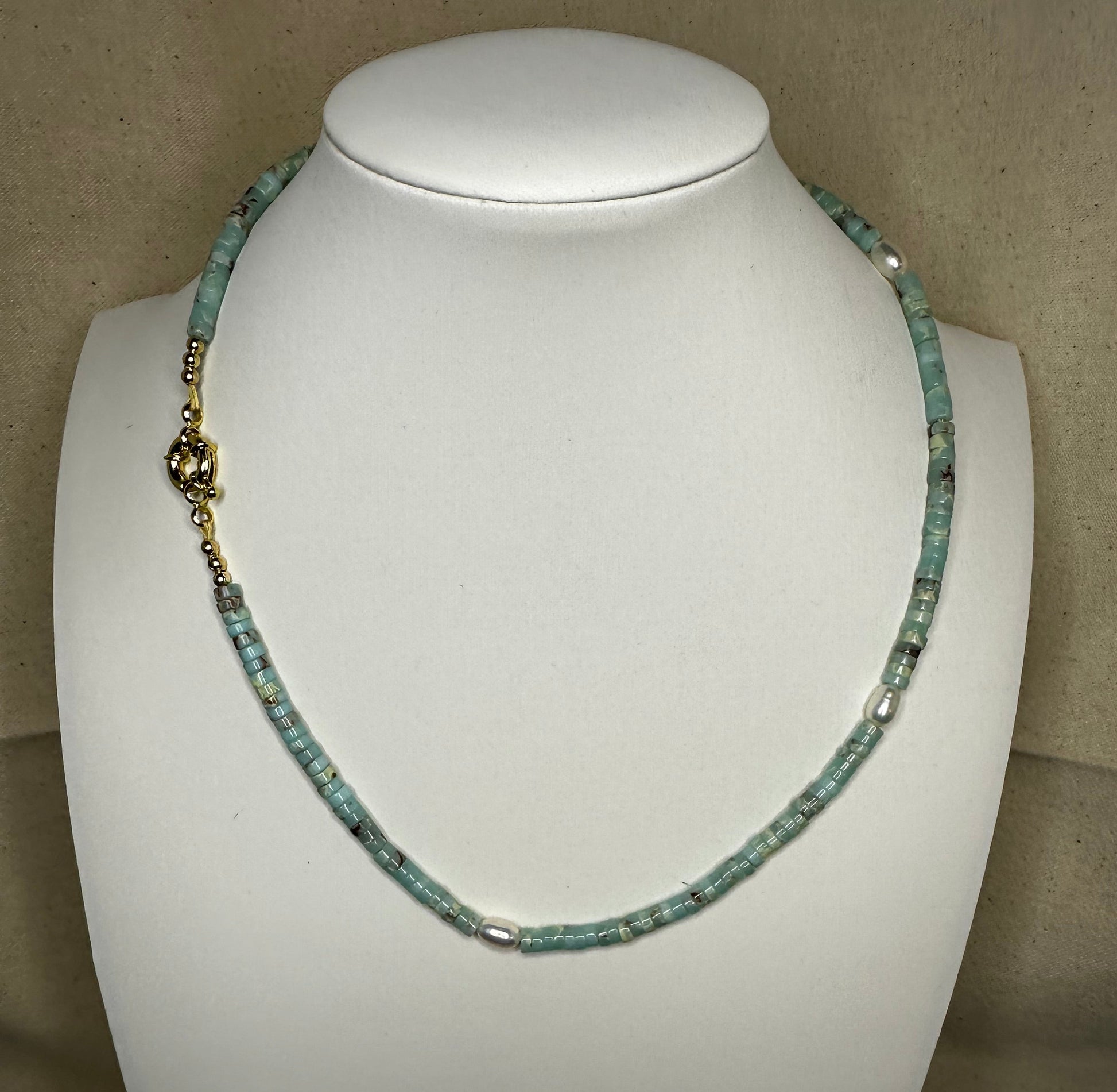 Pearl and Amazonite