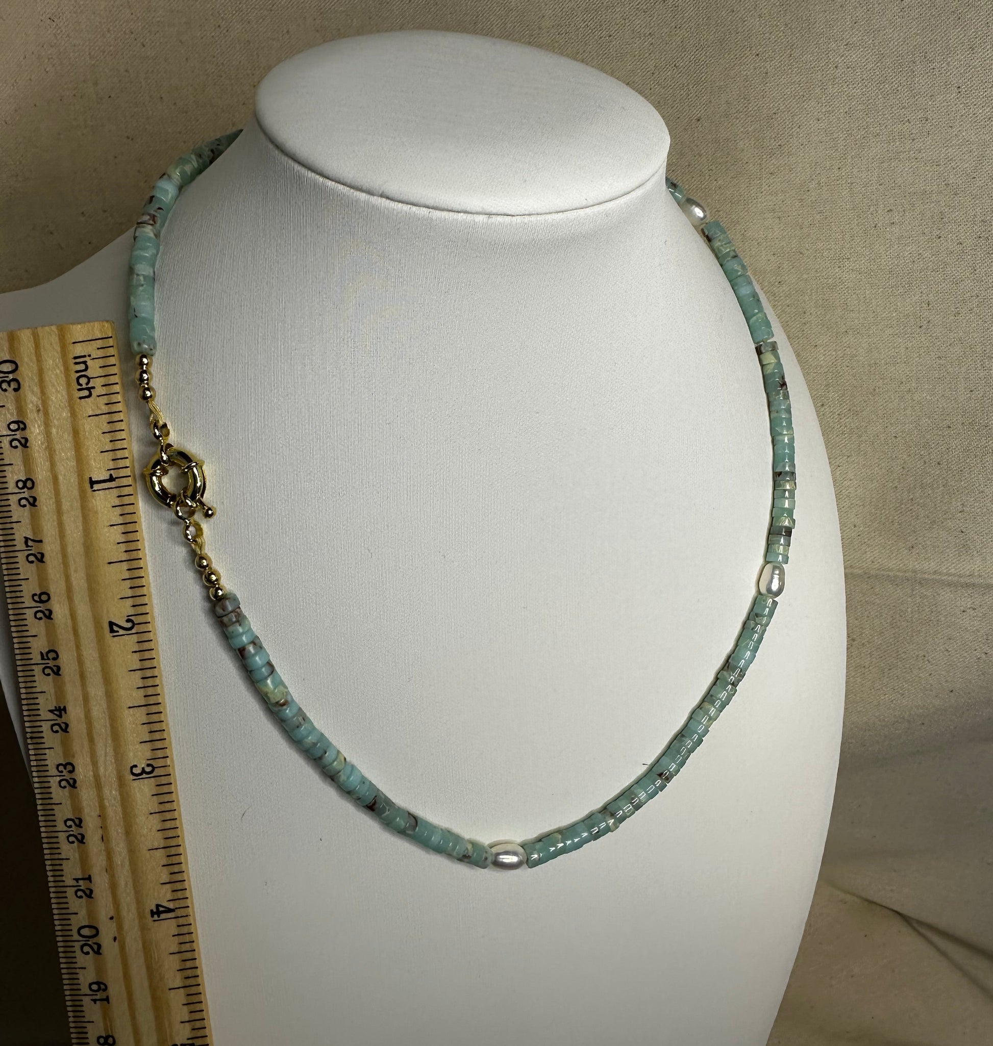 Pearl and Amazonite