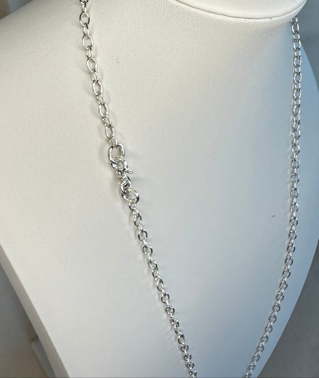 Sterling Silver Twisted Ring Pendant