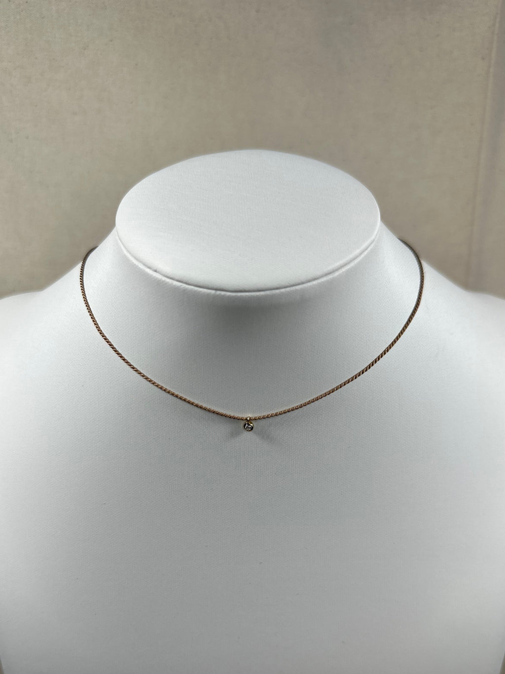 Diamond and Silk Necklace