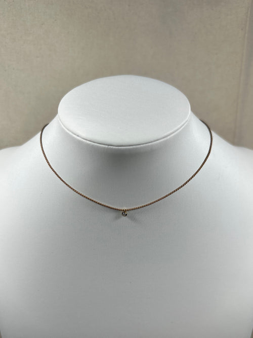 Diamond and Silk Necklace