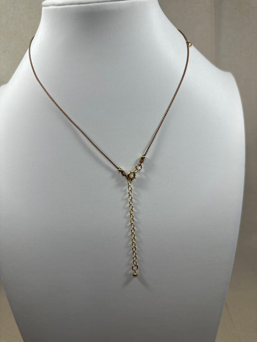 Diamond and Silk Necklace